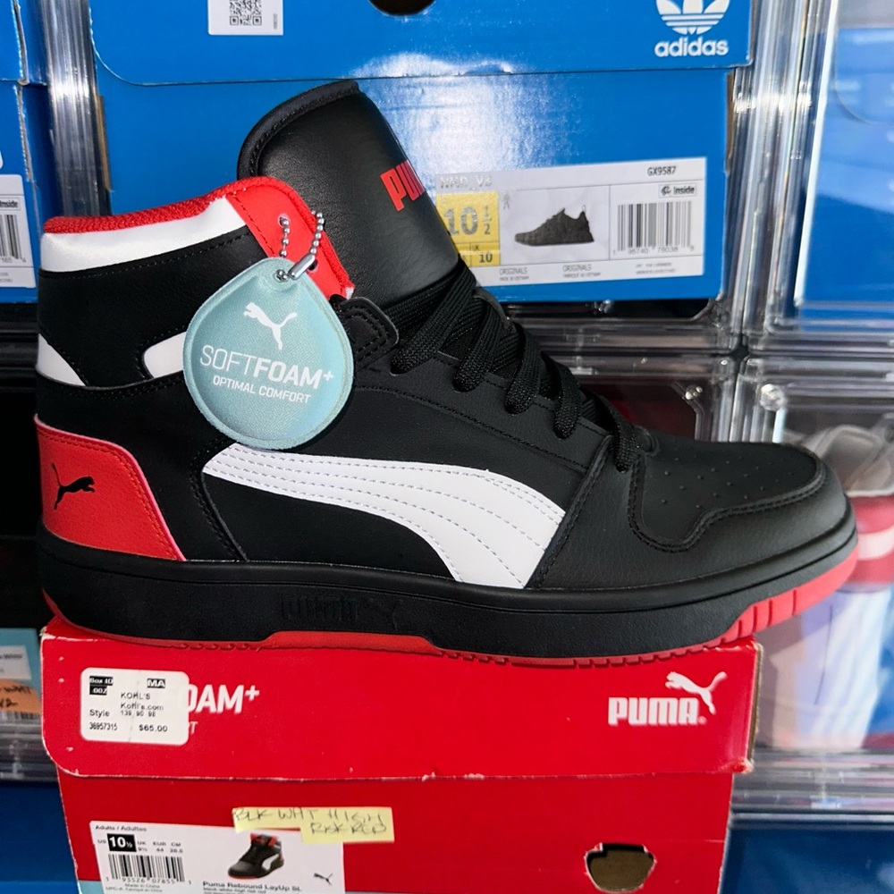Puma Rebound Layup Men’s Black Size 10.5 New.
